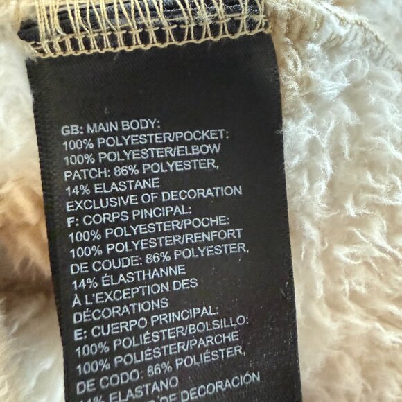 The North Face Women’s Sherpa Fleece Pullover 1/4 Zip Cream Tan Size S - Picture 9 of 16